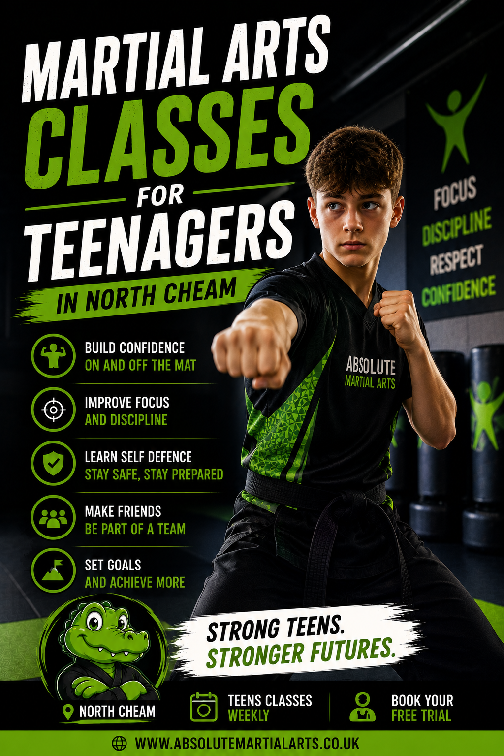 Martial Arts Classes for Teenagers in North Cheam