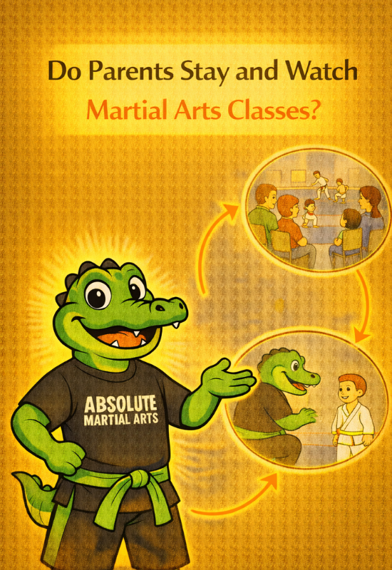 Do parents stay and watch martial arts classes