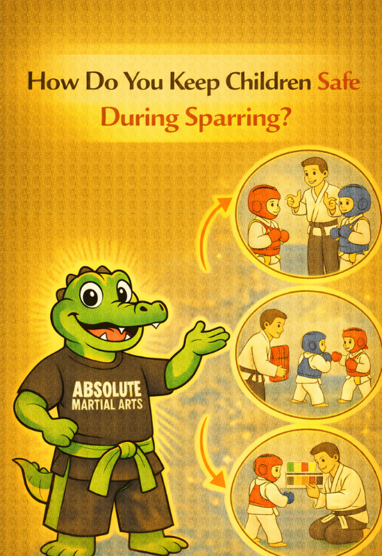 How do you keep children safe during sparring