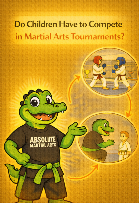 Do children have to compete in martial arts tournaments