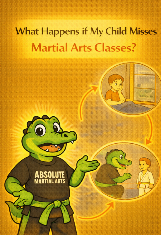 What happens if my child misses martial arts classes