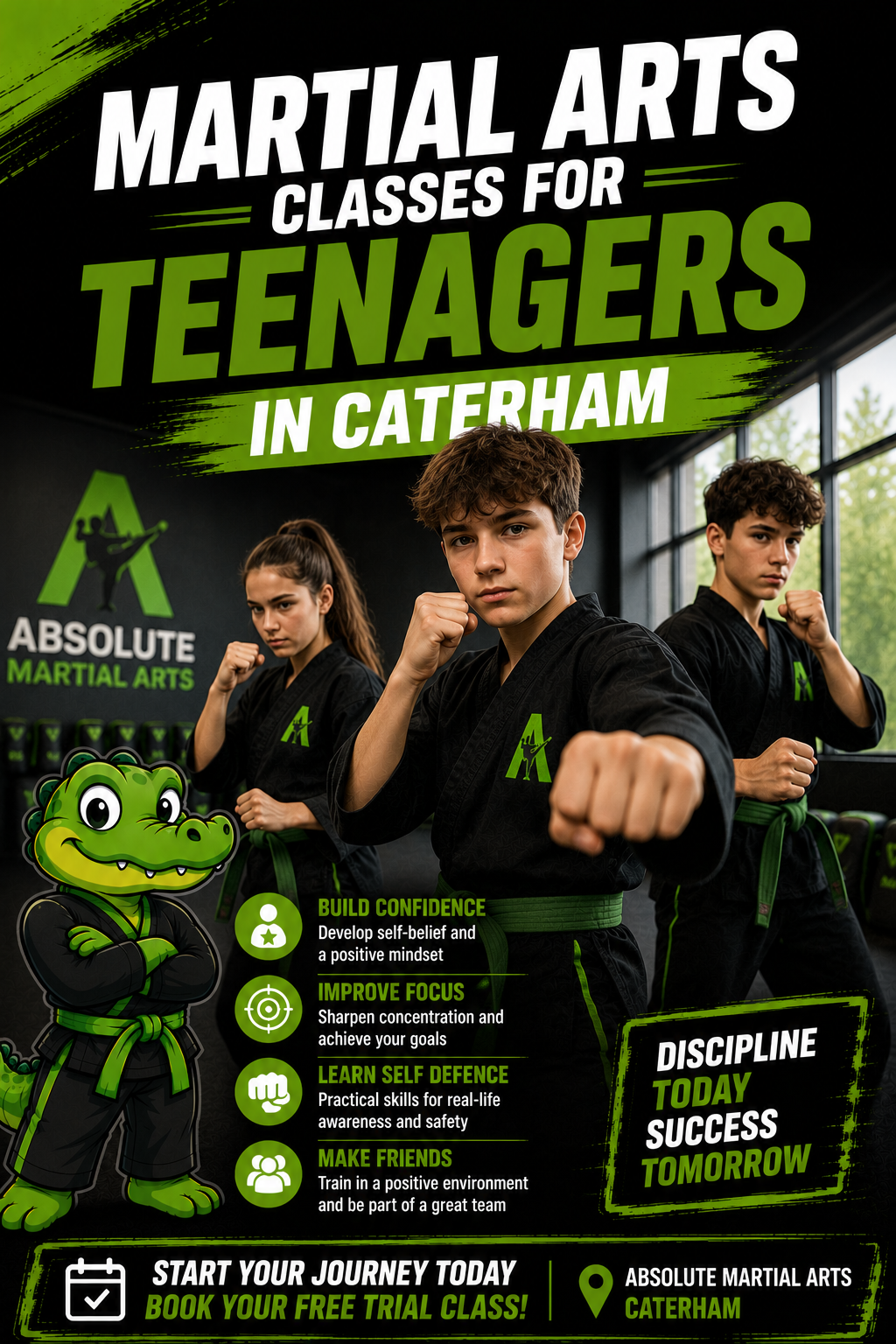 Martial Arts Classes for Teenagers in Caterham