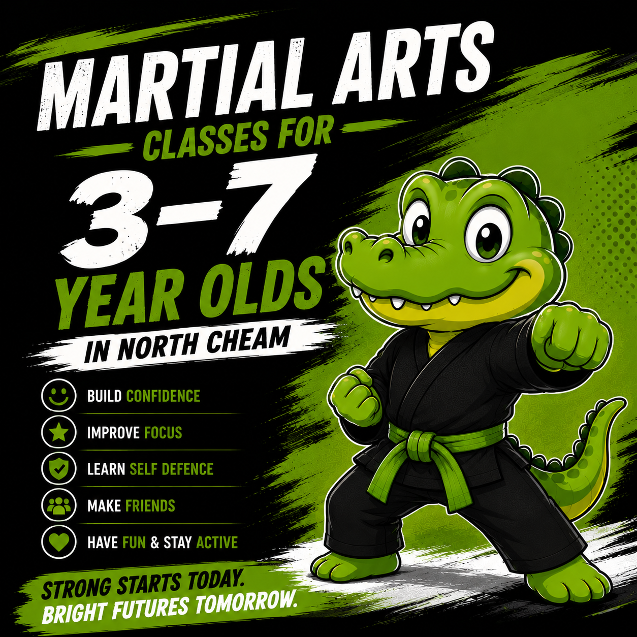 Martial Arts Classes for 3–7 Year Olds in North Cheam