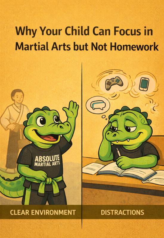 Why Your Child Can Focus in Martial Arts but Not Homework