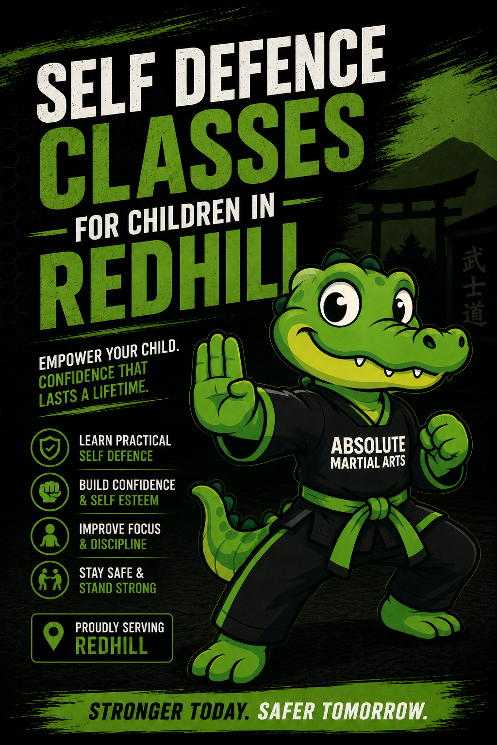 Self Defence Classes for Children in Redhill